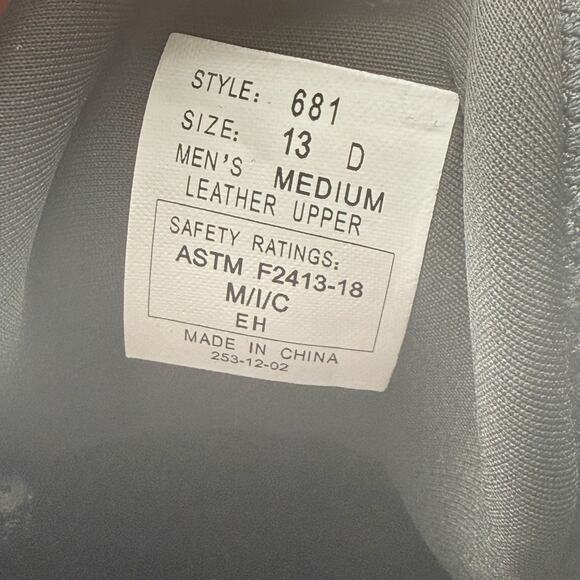 Orthofeet Mens Granite Boots US 13 M EU 46 Black Waterproof Slip Resistant EUC - Picture 12 of 14